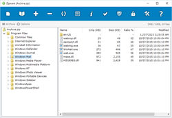 zipware Windows 10 screenshot blue